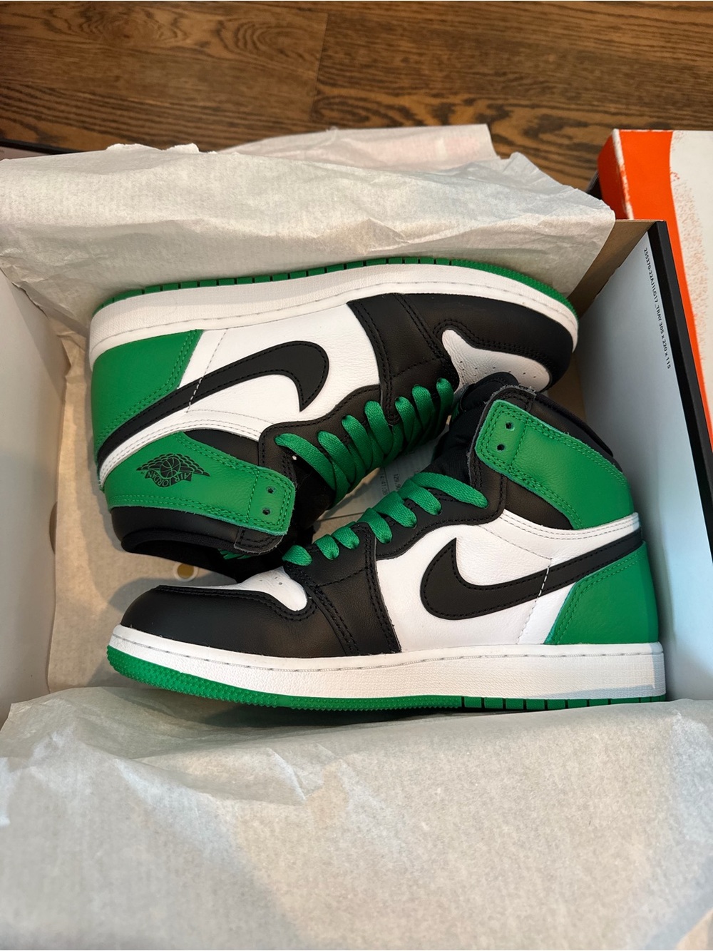 Nike Women’s High-Top Sneakers in Green Black White